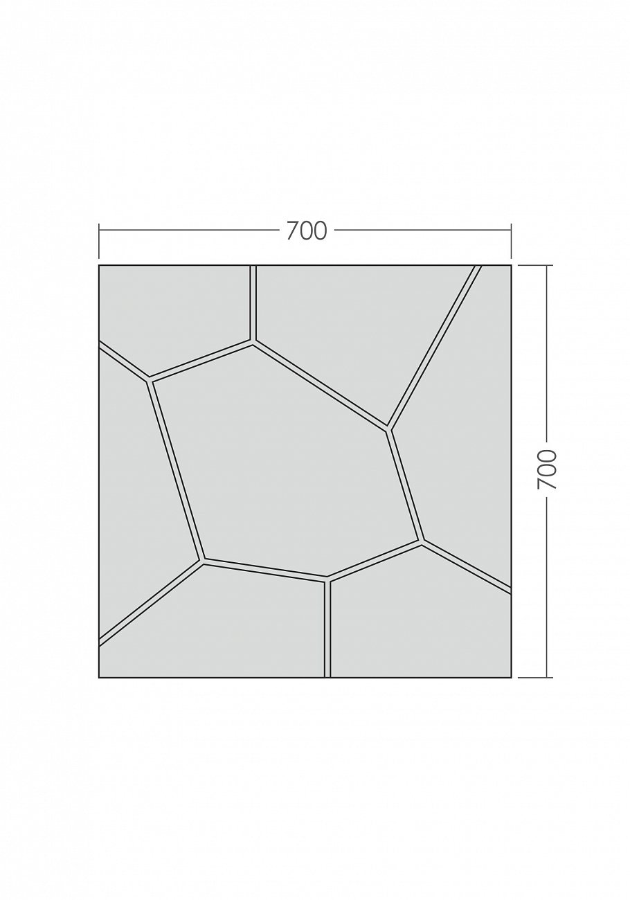 Зеркало большое квадратное черное "Слоу-1" GRAUM ДИЗАЙНЕРСКИЕ 304103 Черный  - Вид №4
