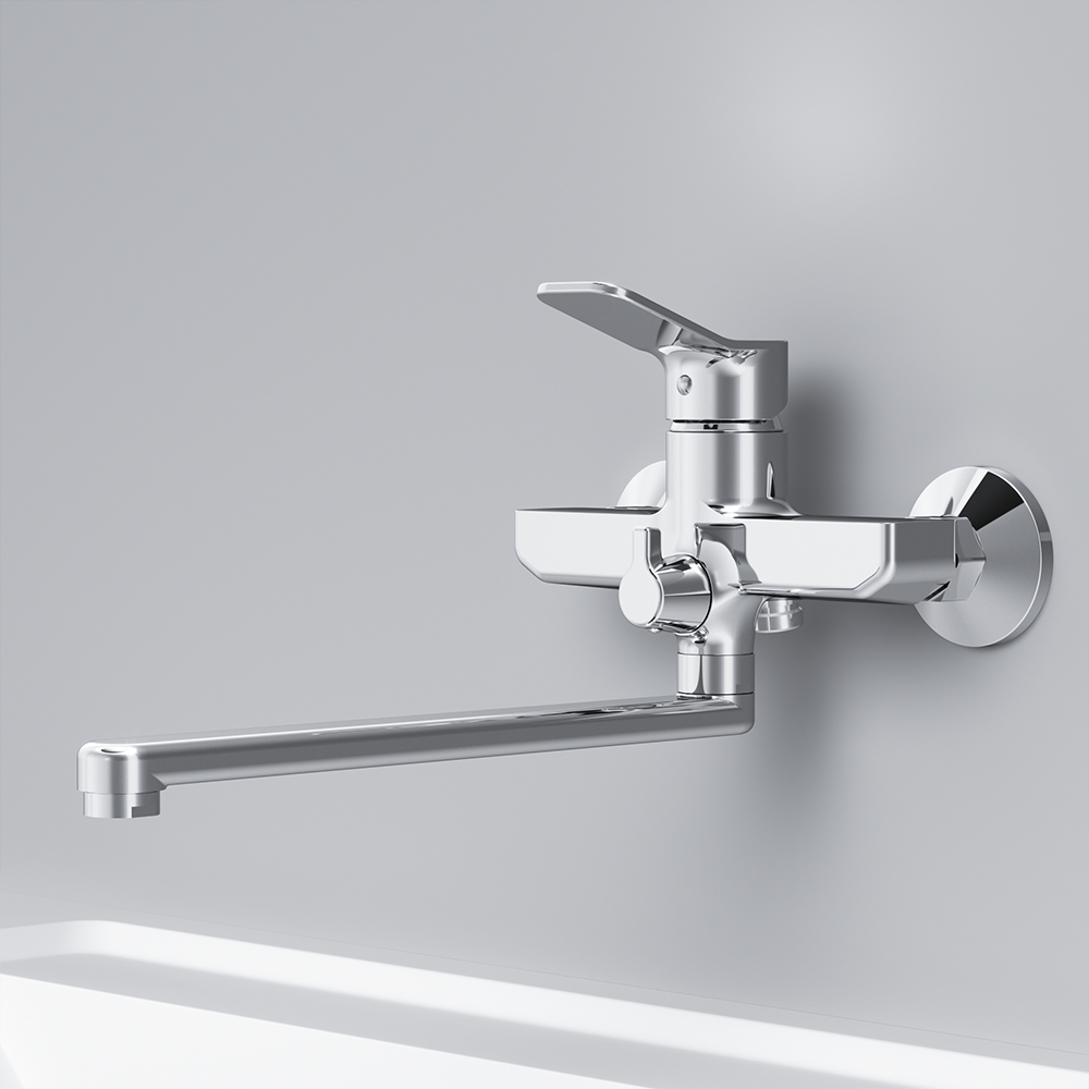 F85A95000 смеситель для ванны и душа излив 300 мм душевой набор хром шт. AM.PM X-Joy  - Вид №3