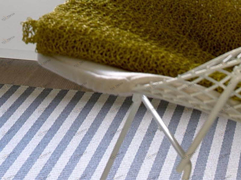 Woodnotes Прямоугольный полосатый коврик ручной работы sun-id-1353335