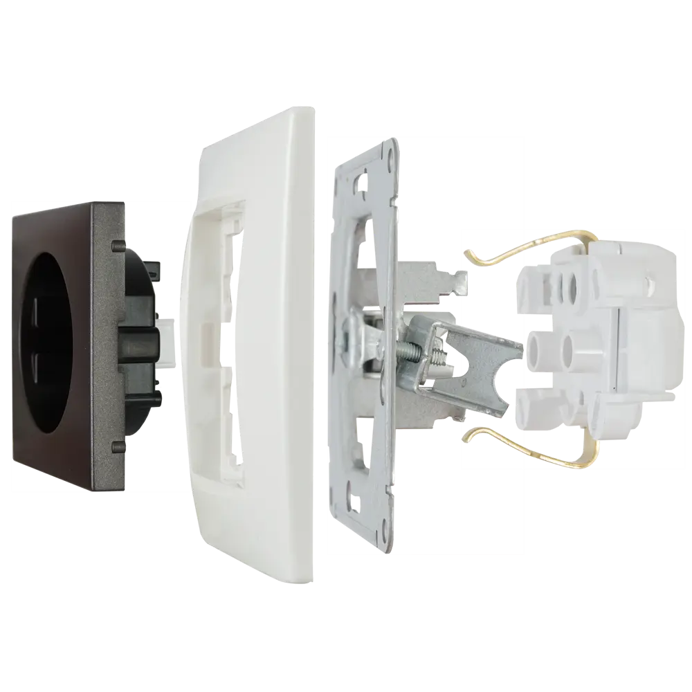 SYSTEME ELECTRIC Розетка скрытого монтажа W59 Deco с защитными шторками 82797858 STLM-1101770 - Вид №4