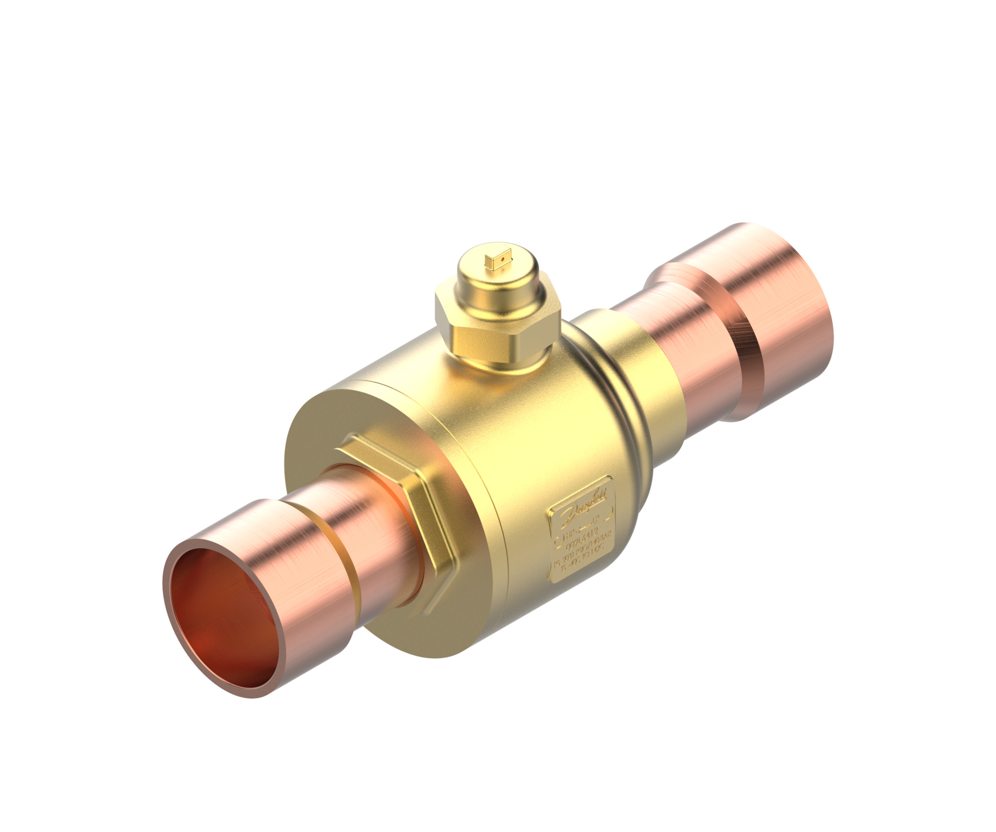 Danfoss GBCT — Запорные шаровые краны для CO2 140 бар GBCT 22s Кран шаровый 009L6589  - Вид №3