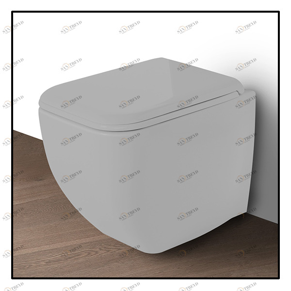 SHCOVAPM Приставной унитаз напольный Серый Ceramica Cielo SHUI Comfort Италия