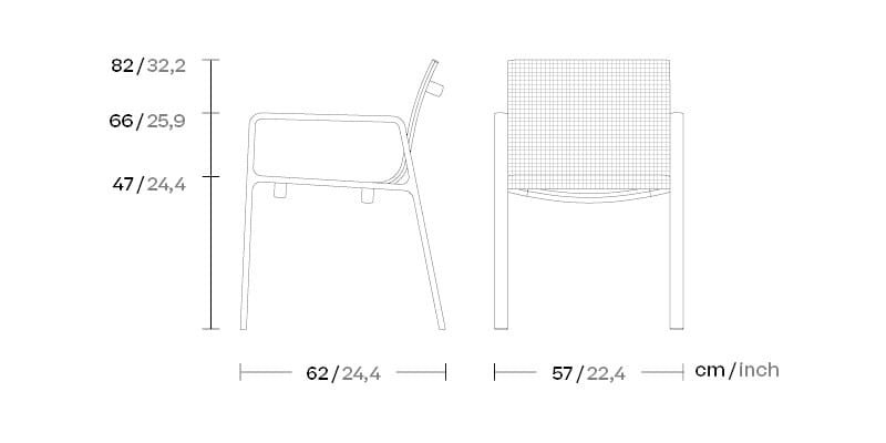 Мягкий штабелируемый садовый стул Kettal Park Life ARCH-00109521 - Вид №2