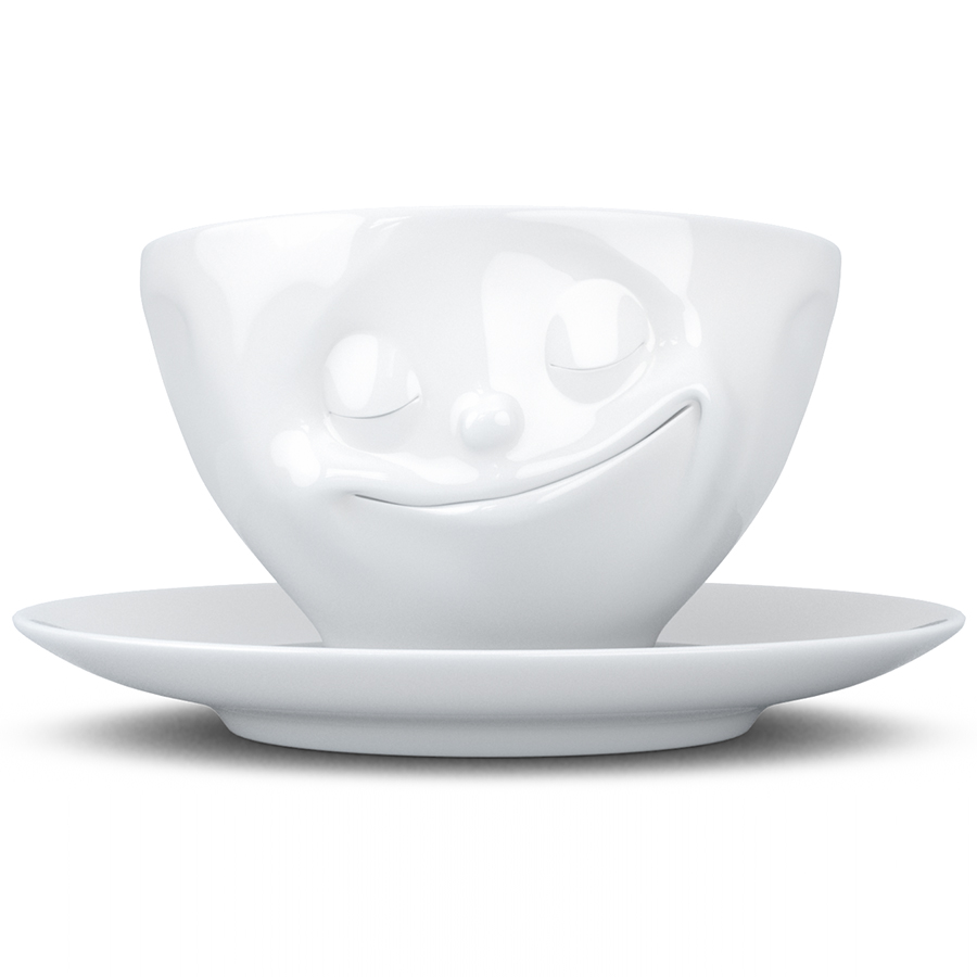 T01.43.01 Чайная пара tassen happy 200 мл белая Tassen by FIFTYEIGHT PRODUCTS 