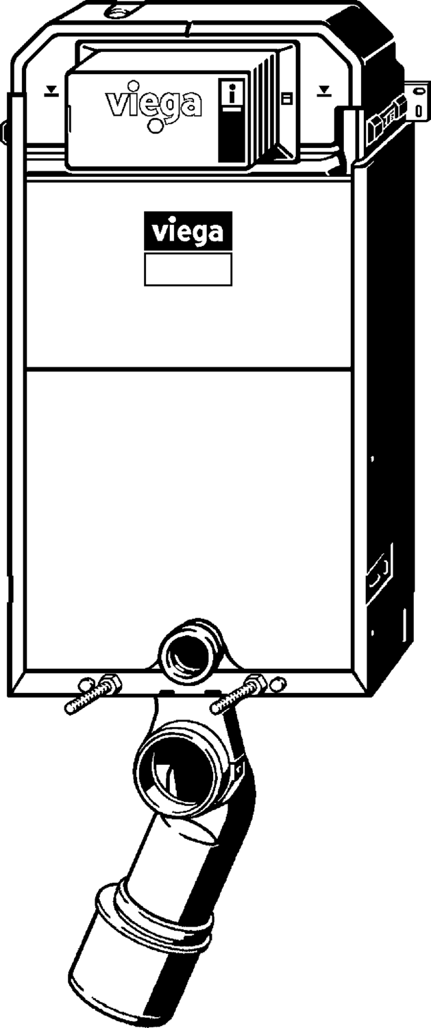 Системная техника  Prevista Pure  Блоки скрытого монтажа для унитазов VIEGA 771 959 Модель 8512.31 Santreyd  - Вид №1