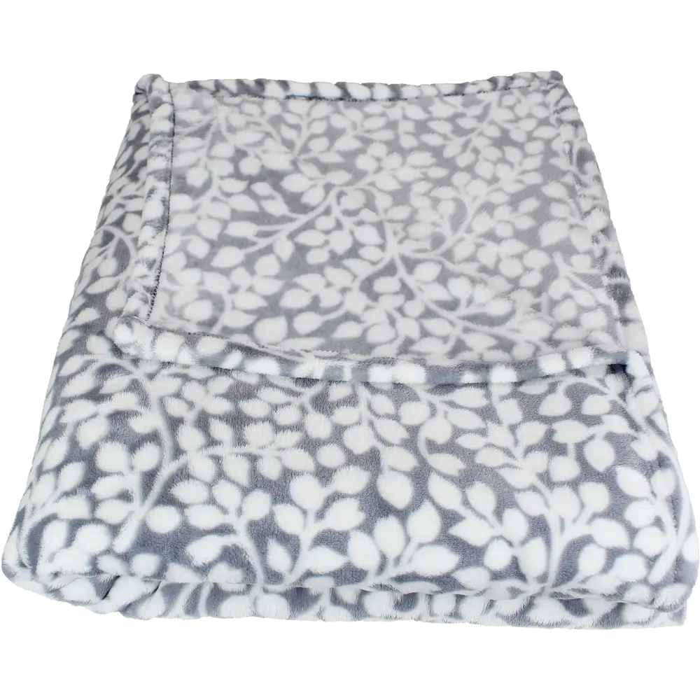 Плед «Гранада» 180x200 см фланель цвет серый BELEZZA STLM-2136699 - Вид №2