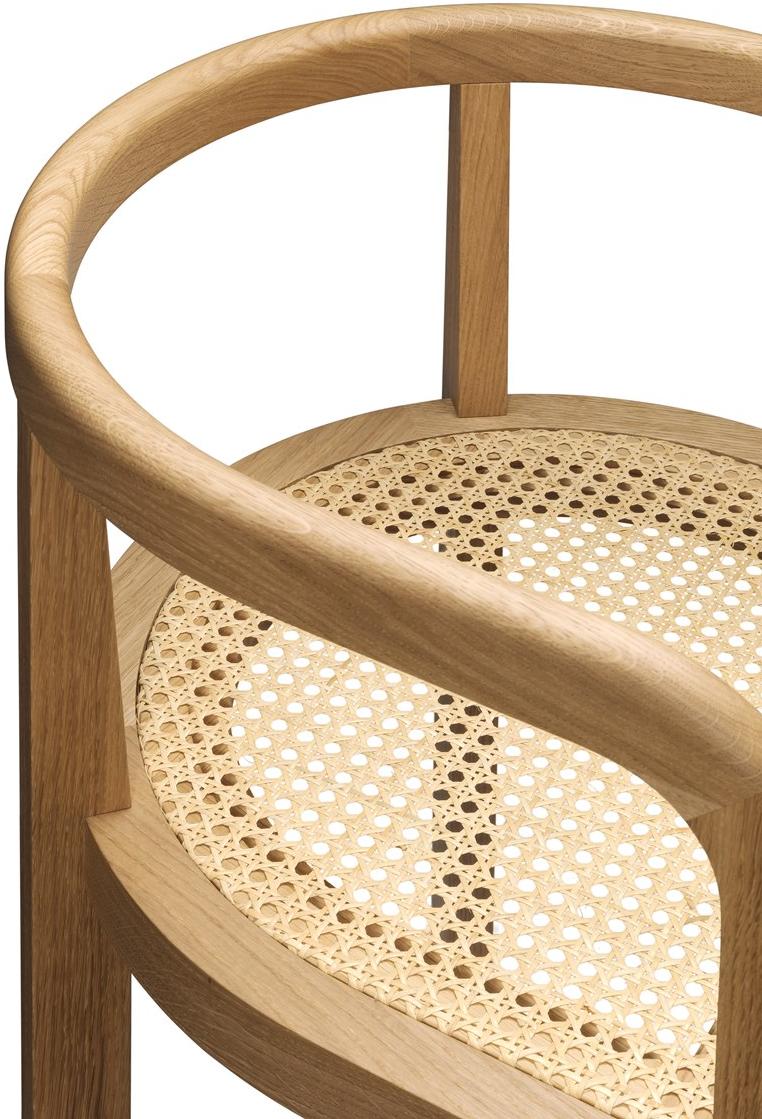 e15 Стул дубовый с подлокотниками  Rh01  - Вид №2