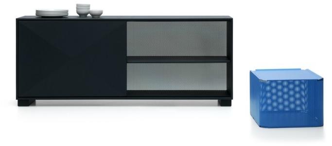 Tolix Стальная тумба под ТВ с раздвижными дверцами Diamant sun-id-1384792 - Вид №3