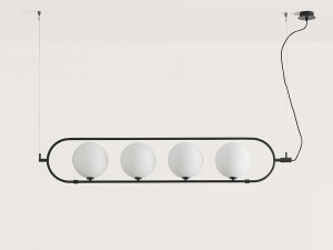 091790 Подвесной светильник черный 4L Aromas del Campo Abbacus