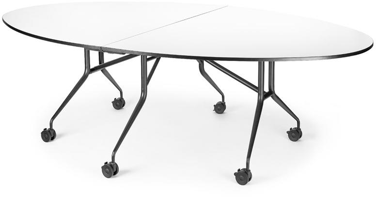 Mara Стол складной круглый на колесиках  286t  - Вид №1