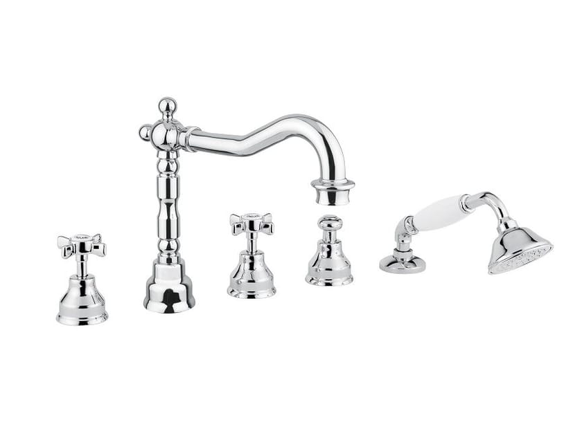 Хромированный латунный кран с 5 отверстиями Bugnatese PRINCETON ARCH-00122467