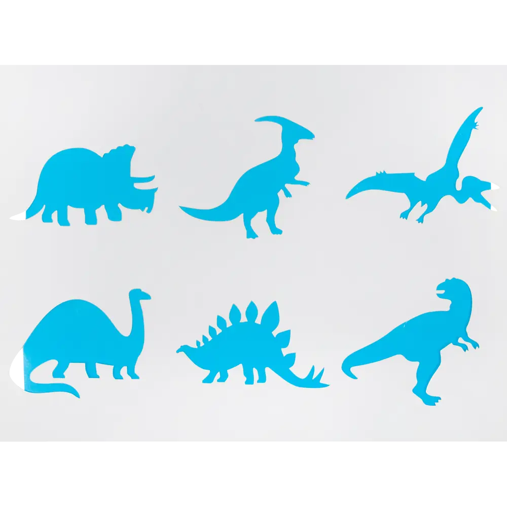 Трафарет самоклеящийся «Динозавры» 25х35 см UNIBOB STLM-2120209