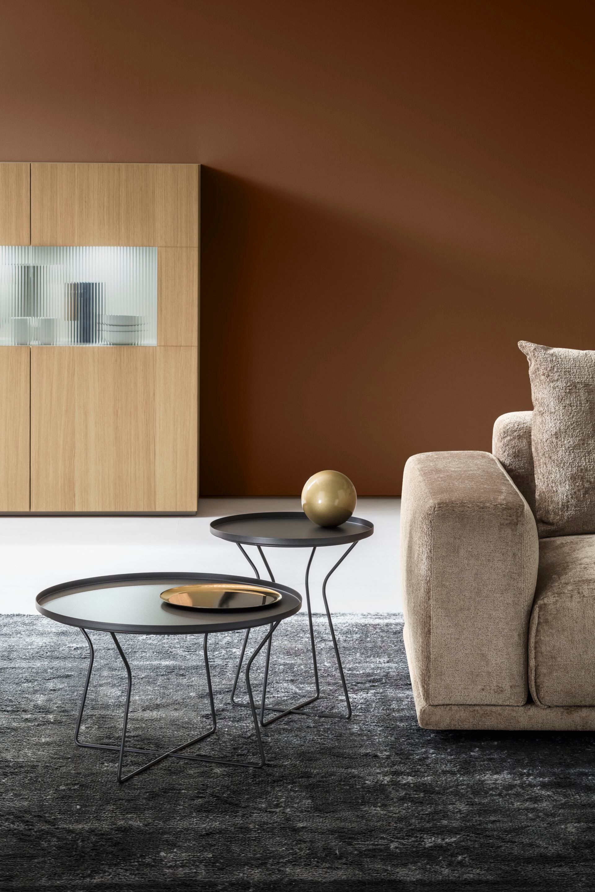 Круглый металлический журнальный столик Alf DaFrè TUFT ARCH-00002687 - Вид №3