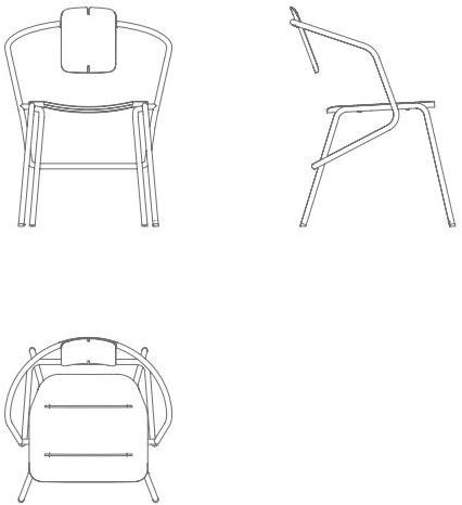 Garda Furniture Металлический садовый стул с подлокотниками Ataman Ga01mi - Вид №6