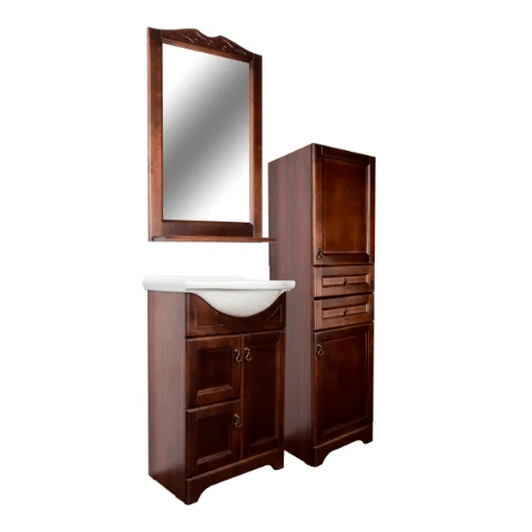 Зеркало Классик 60 см с полочкой, цвет орех антикварный Орех ORANGE sun-id-1516986 - Вид №1