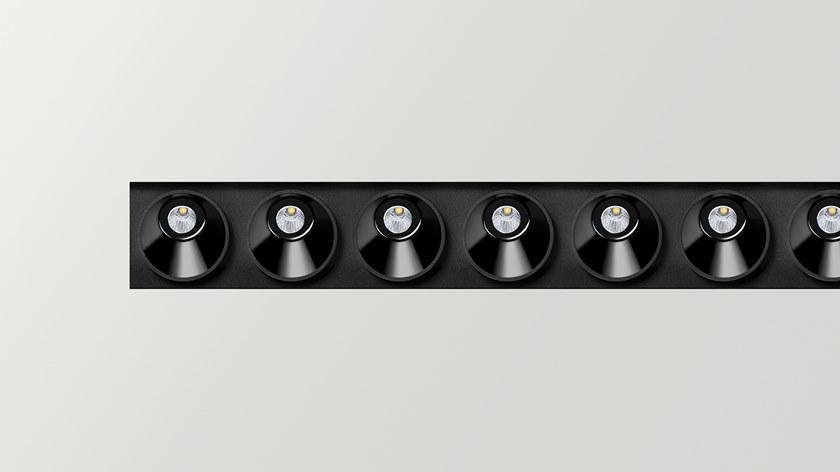 Arkoslight Алюминиевый потолочный линейный световой профиль для точечных светильников Black foster custom sun-id-1455112 - Вид №8