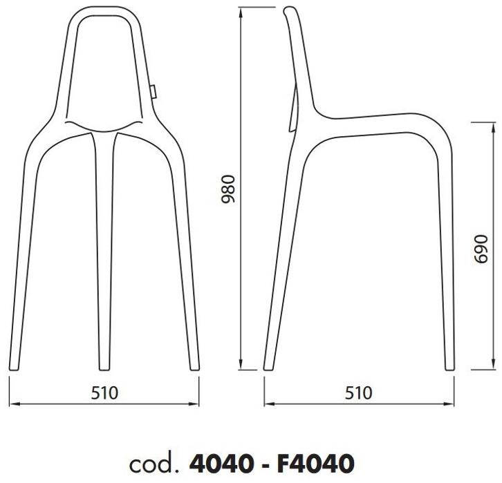 ALMA DESIGN Штабелируемый табурет из полипропилена sun-id-1414695 - Вид №25