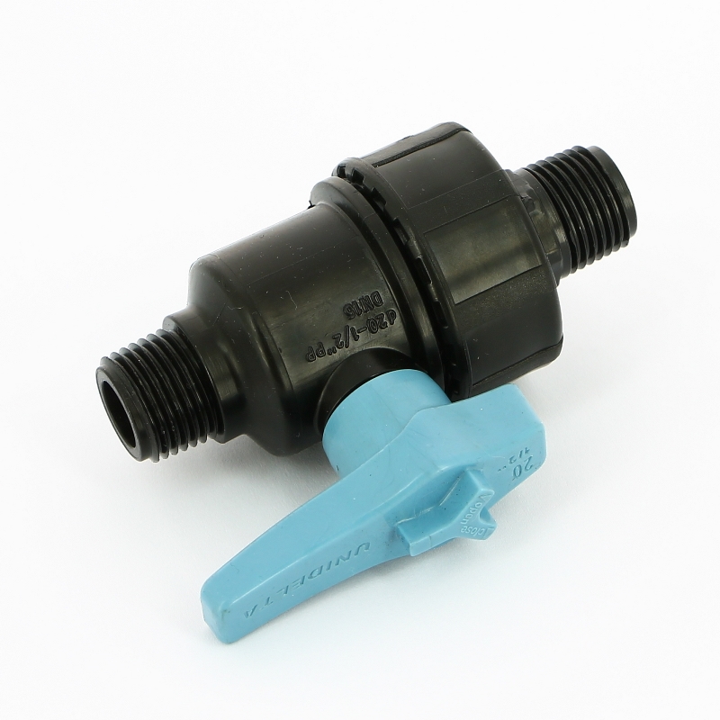 Кран НН Unidelta 1/2" для труб ПНД полипропилен PP-B 1074002002001 - Вид №4