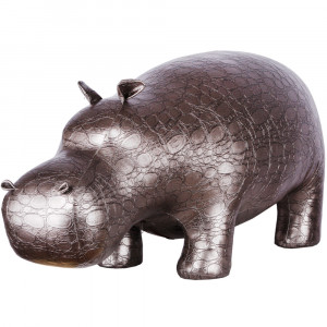 74106 Банкетка Пуф Бегемот большой Серебро BOGACHO