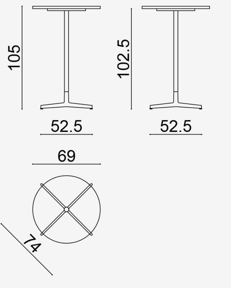 Стол со спицами Arper Wim ARCH-00041896 - Вид №18