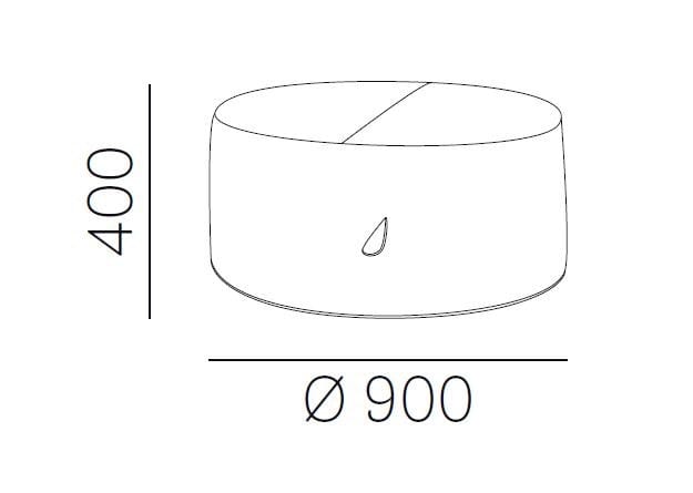 Круглый пуф Pedrali остров ARCH-00095570 - Вид №3