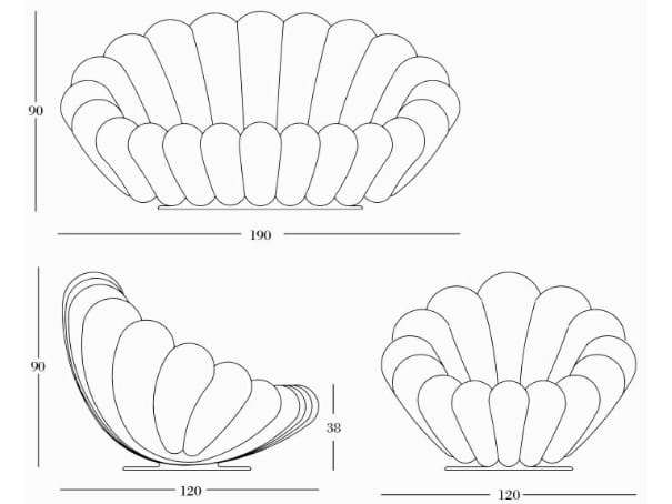Тканевое кресло Giovannetti ANEMONE ARCH-00113894 - Вид №11