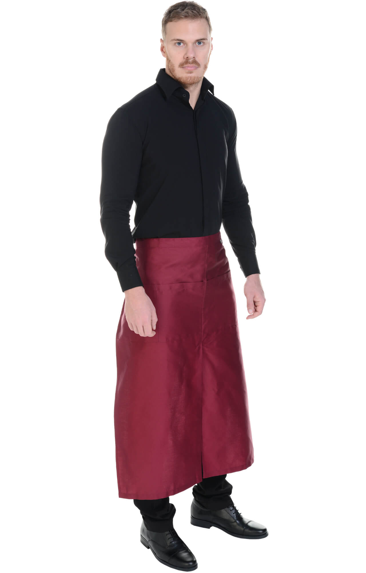 59924 Фартук  удлиненный, цвет burgundy BARISTA  Одежда для официантов  размер  - Вид №7