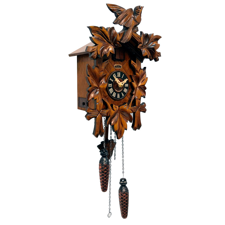 Часы настенные с кукушкой коричневые 8N Sars SARS ДИЗАЙНЕРСКИЕ 00-3967486 Коричневый  - Вид №1