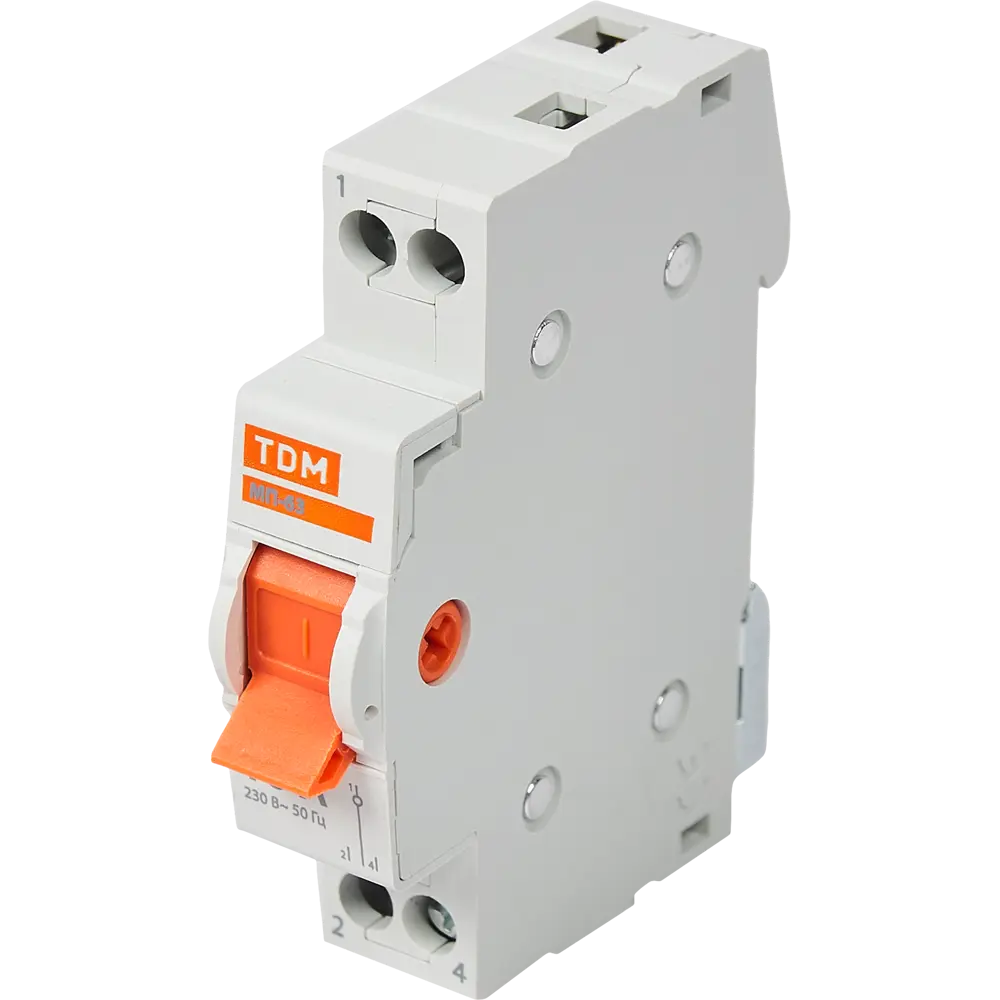 Выключатель нагрузки TDM Electric МП-63 1P 16А для безопасного управления электроцепями 84399550 STLM-0049321