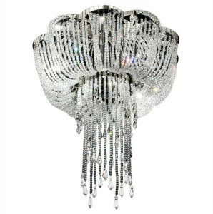 Люстра Enna 5015 прозрачная 5015 PUSHA ДИЗАЙНЕРСКИЕ, PUSHA, ДВУХЪЯРУСНЫЕ 061563 Прозрачный