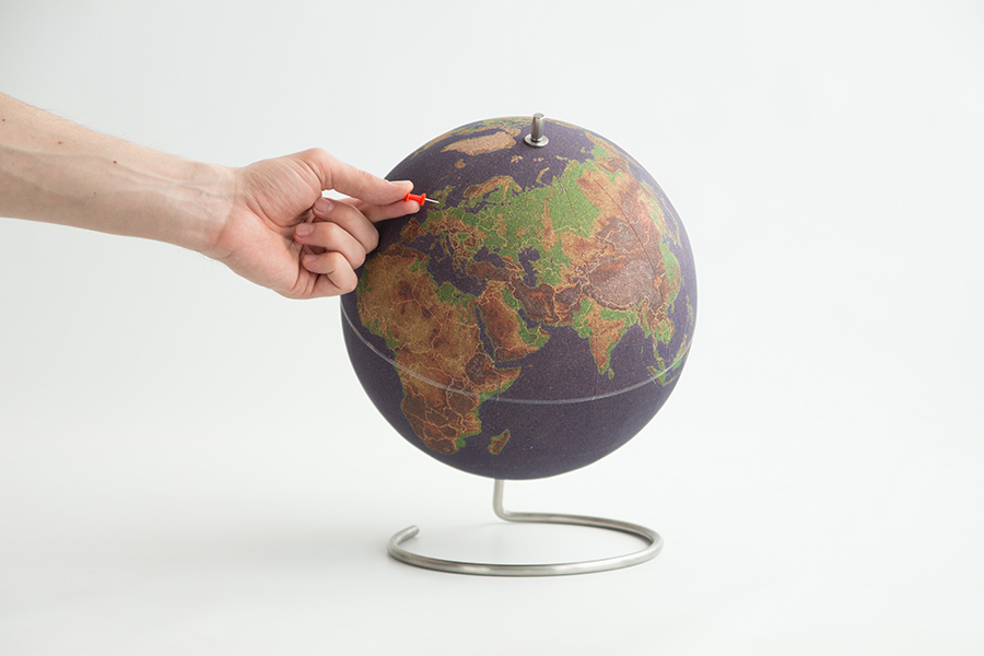 SK CORKGLOBE3 Глобус цветной colour большой Suck UK  - Вид №6