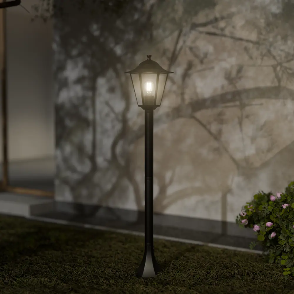 Уличный напольный светильник KREAFORTA Whillans 100 см черный 89387059 STLM-1571759