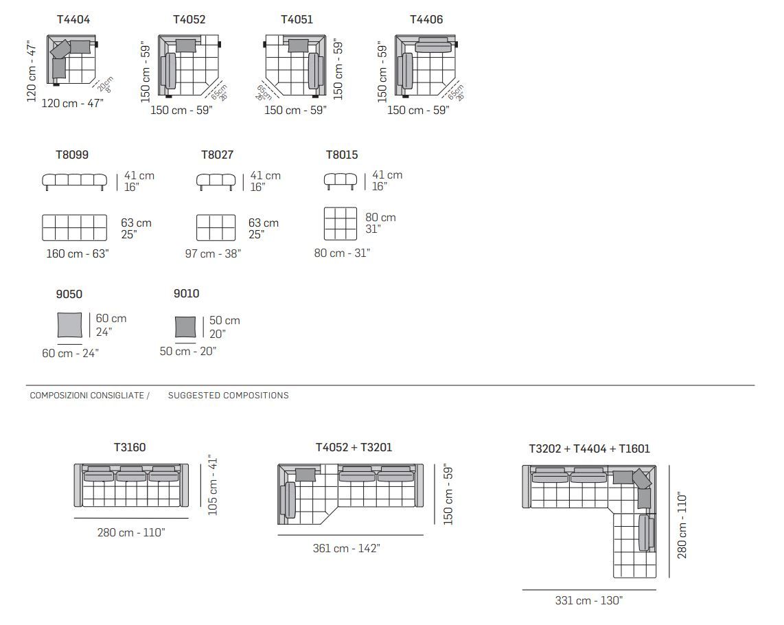 Кожаный диван capitonné NICOLINE CORTINA TUFTED ARCH-00042905 - Вид №3