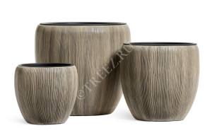 41.3320-06-044-BB-30 Кашпо  Effectory - серия Wow - Конус-Чаша - Капучино Цветочная коллекция