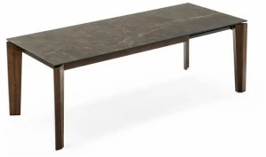 Calligaris Раздвижной стол из керамики с эффектом мрамора  Cs4120-r 180