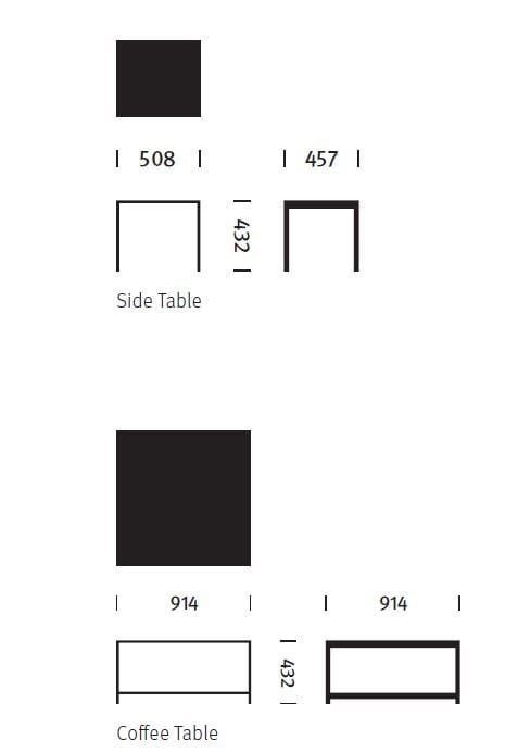 Деревянный квадратный журнальный столик Herman Miller H Frame ARCH-00106055 - Вид №4