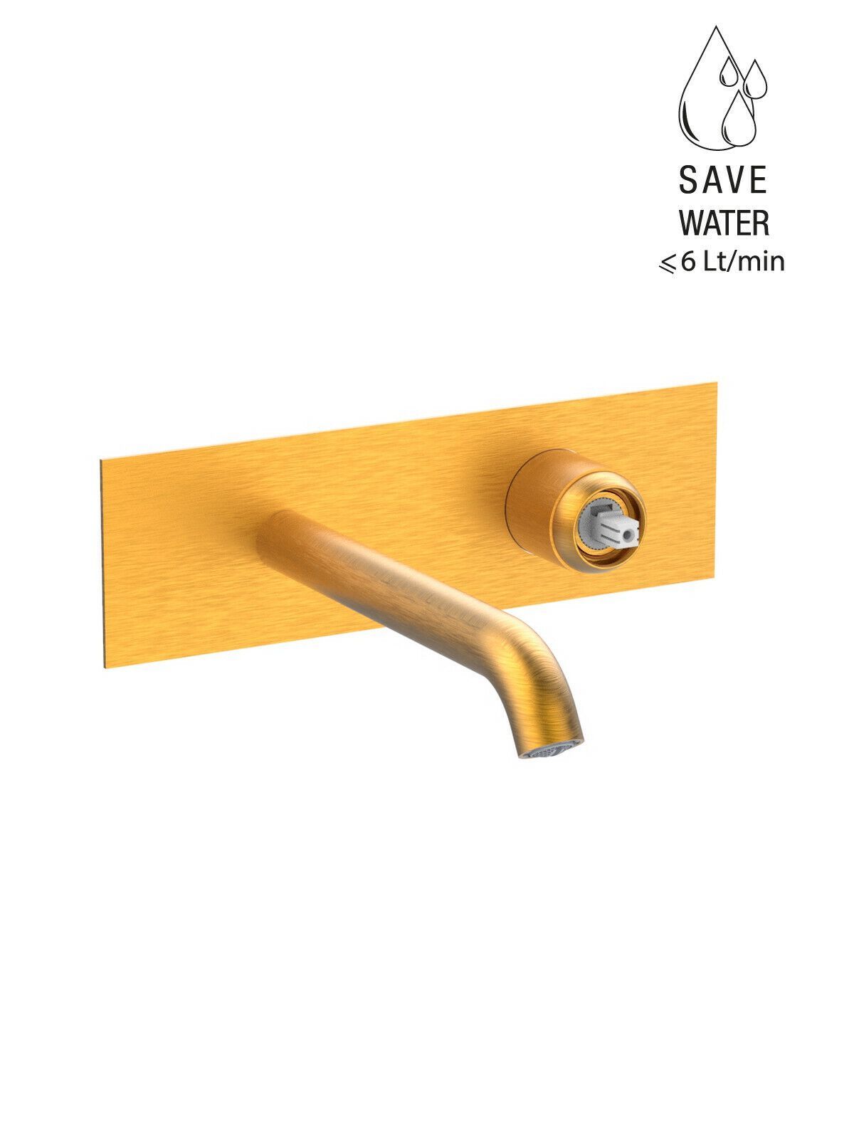 Настенный смеситель для раковины с 2 отверстиями без слива Rubinetterie Frattini Pepe XLS ARCH-00148159 - Вид №12