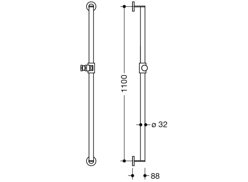 900.33.00240 держатель для душа HEWI System 900 - Вид №3