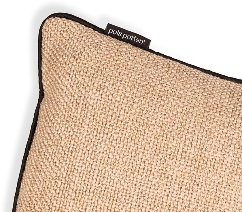 Pols Potten Однотонная прямоугольная подушка из ткани  555-060-006  - Вид №4