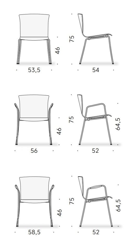 Деревянный штабелируемый стул DE PADOVA CIRENE ARCH-00078498 - Вид №2