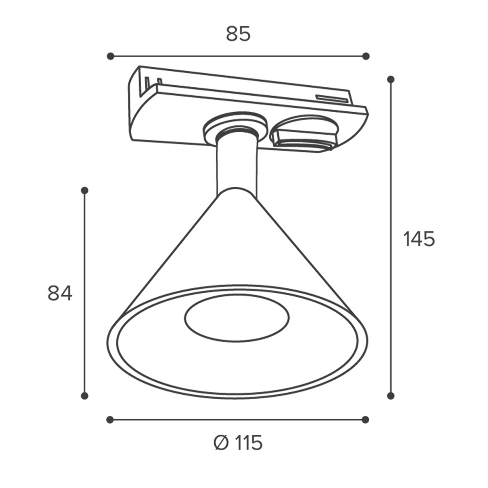 Трековый спот Wolta WTL-GU10 с хромированным корпусом для акцентного освещения 89436511 STLM-1585192 - Вид №8