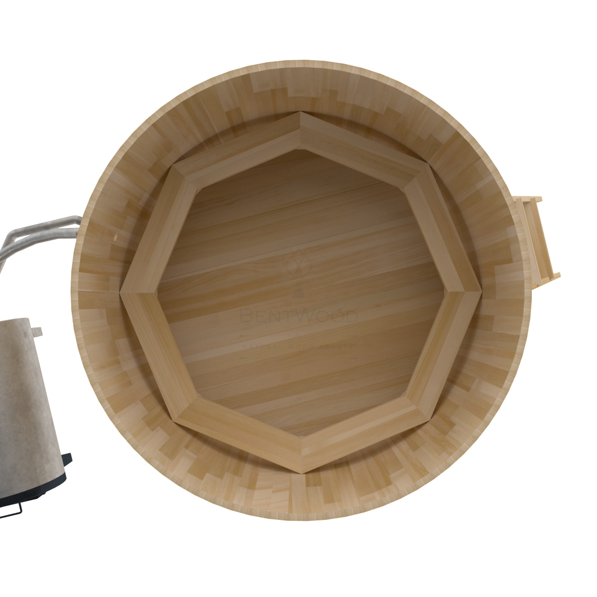 1620 Фурако из кедра D=2.1 с наружной печкой. Высота 1,2м. Исполнение "Премиум". Alyarus  - Вид №3