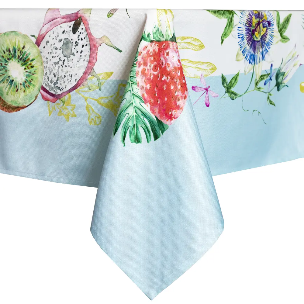 Скатерть "Фрукты", прямоугольная, 140x180 см, цвет бирюзовый GARDEN STLM-2150734 - Вид №3