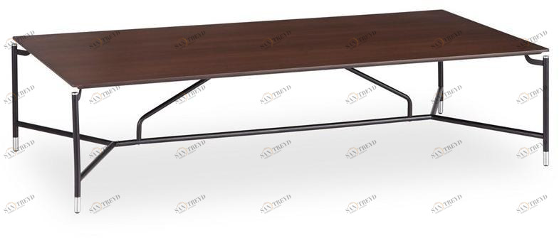 B&T Design Низкий прямоугольный журнальный столик из шпона дерева sun-id-1347129