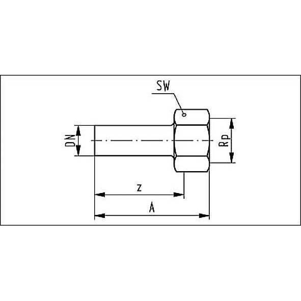 691246G1834 SANHA 91246G пресс-фит. нерж.сталь, резьб.соед. НПр-ВР 18ax3/4 мм  - Вид №1