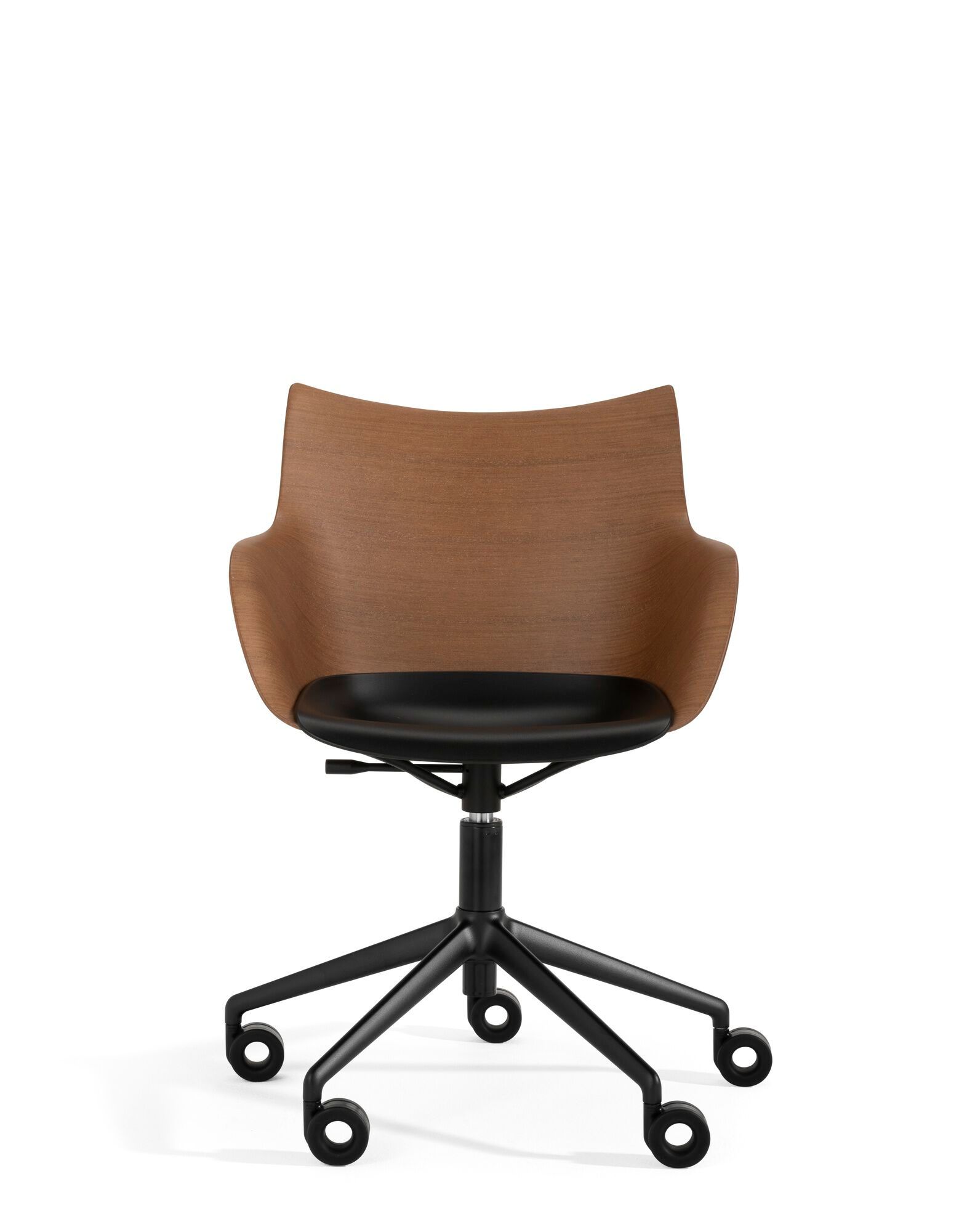 Стул с регулируемой высотой из шпона с колесами Kartell Smart Wood ARCH-00040971 - Вид №9