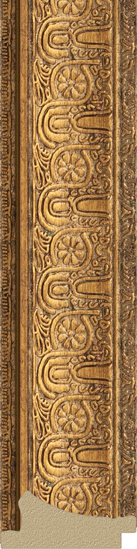 BY 4352 Зеркало с гравировкой в багетной раме - медный эльдорадо 73 mm EVOFORM Exclusive-G - Вид №3