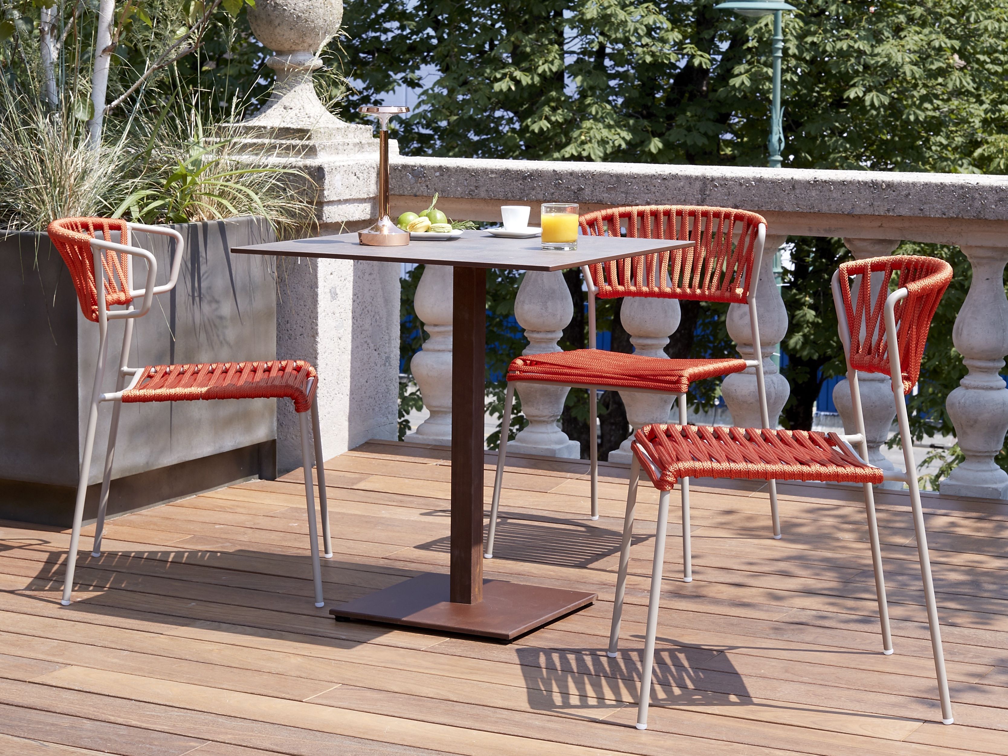 Открытый стальной стул и плетеный морской канат S-CAB Лиза ARCH-00078024 - Вид №11