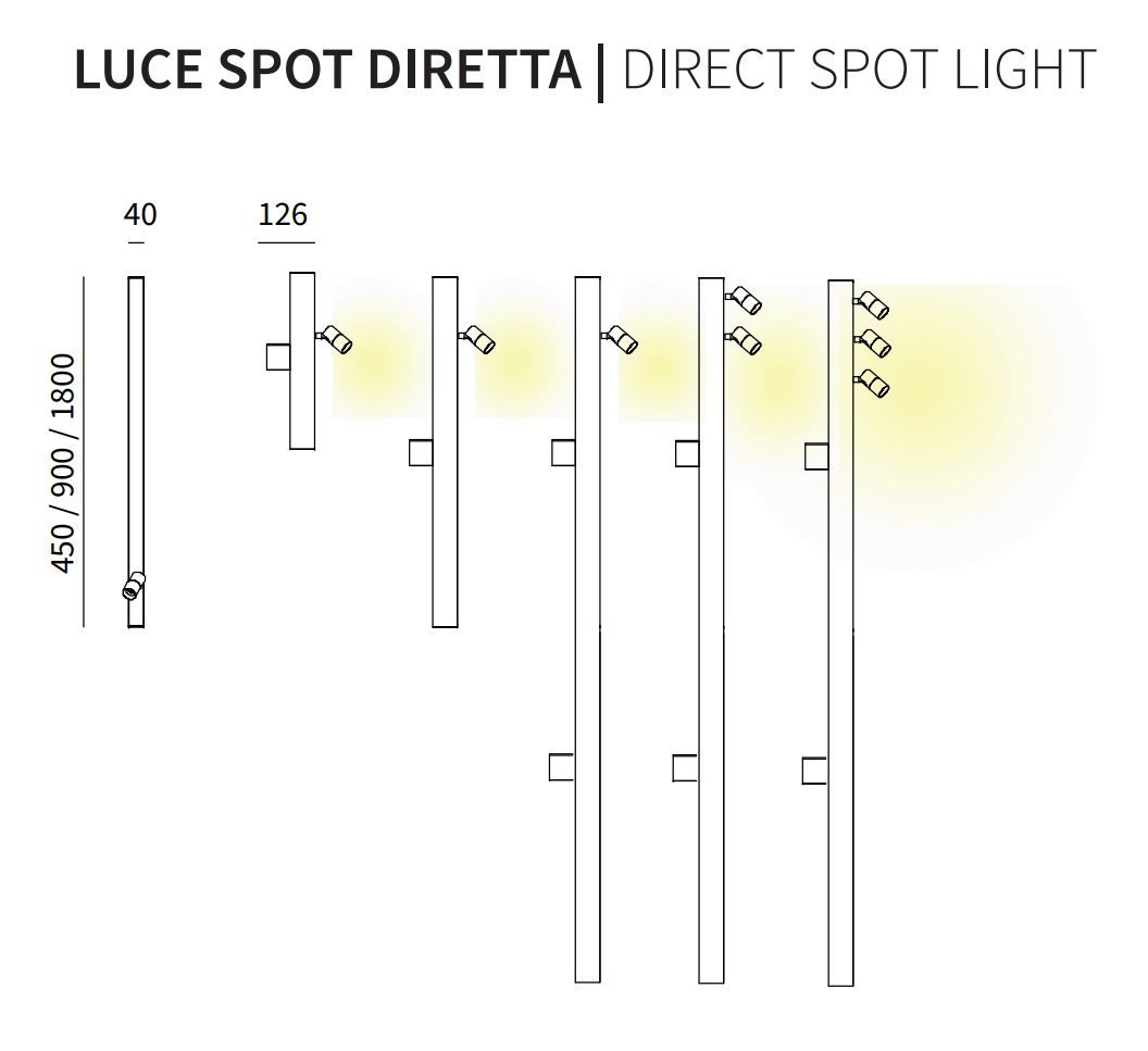 Экструдированный алюминиевый светодиодный настенный светильник Lucifero's Ibrida ARCH-00087832 - Вид №14