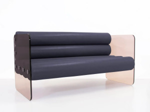 2-местный веганский кожаный диван